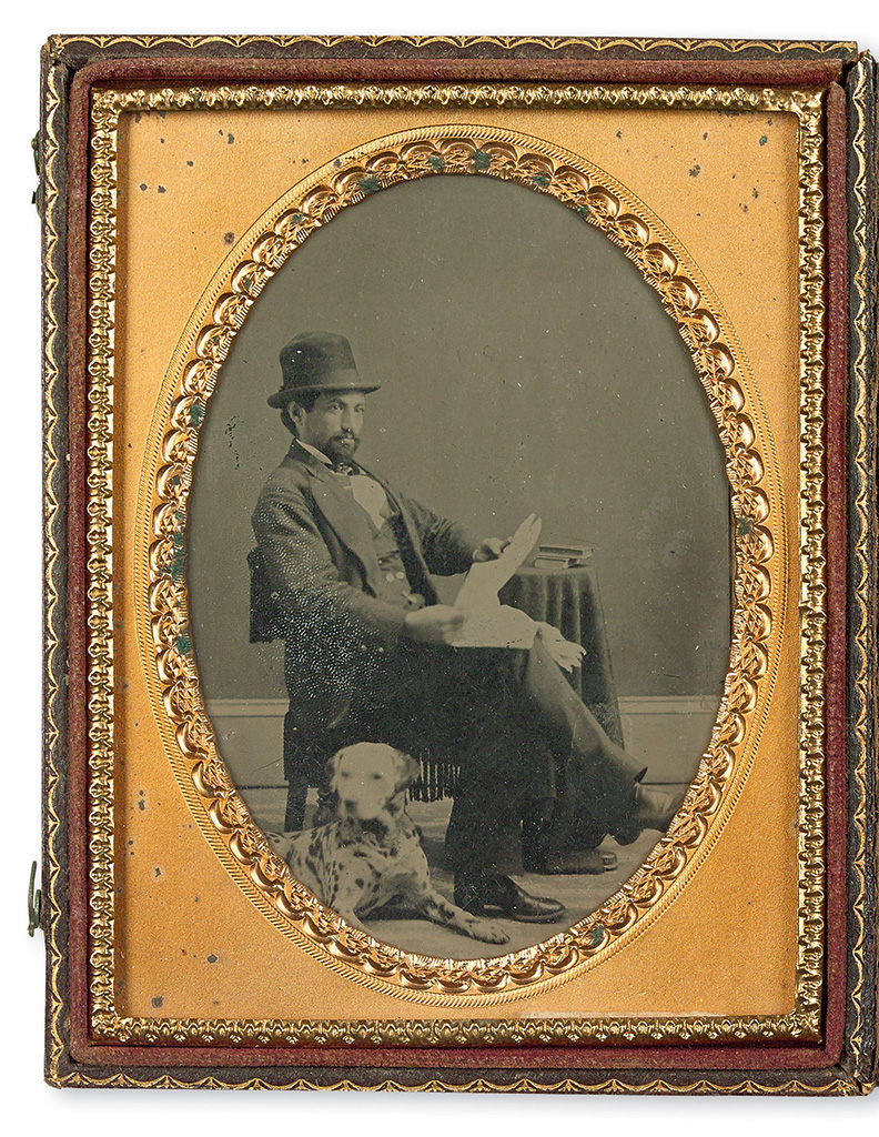 (RELIGION.) An unidentified, seated portrait of what is almost certainly the noted minister, author, and editor Benjamin T. Tanner.